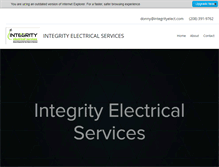 Tablet Screenshot of integrityelect.com